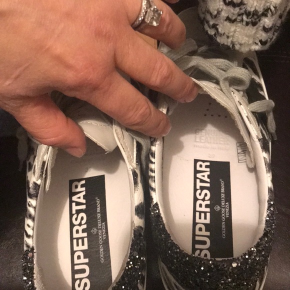 NIB GOLDEN GOOSE BLACK LEOPARD SUPERSTAR 39 $550 - Picture 3 of 8